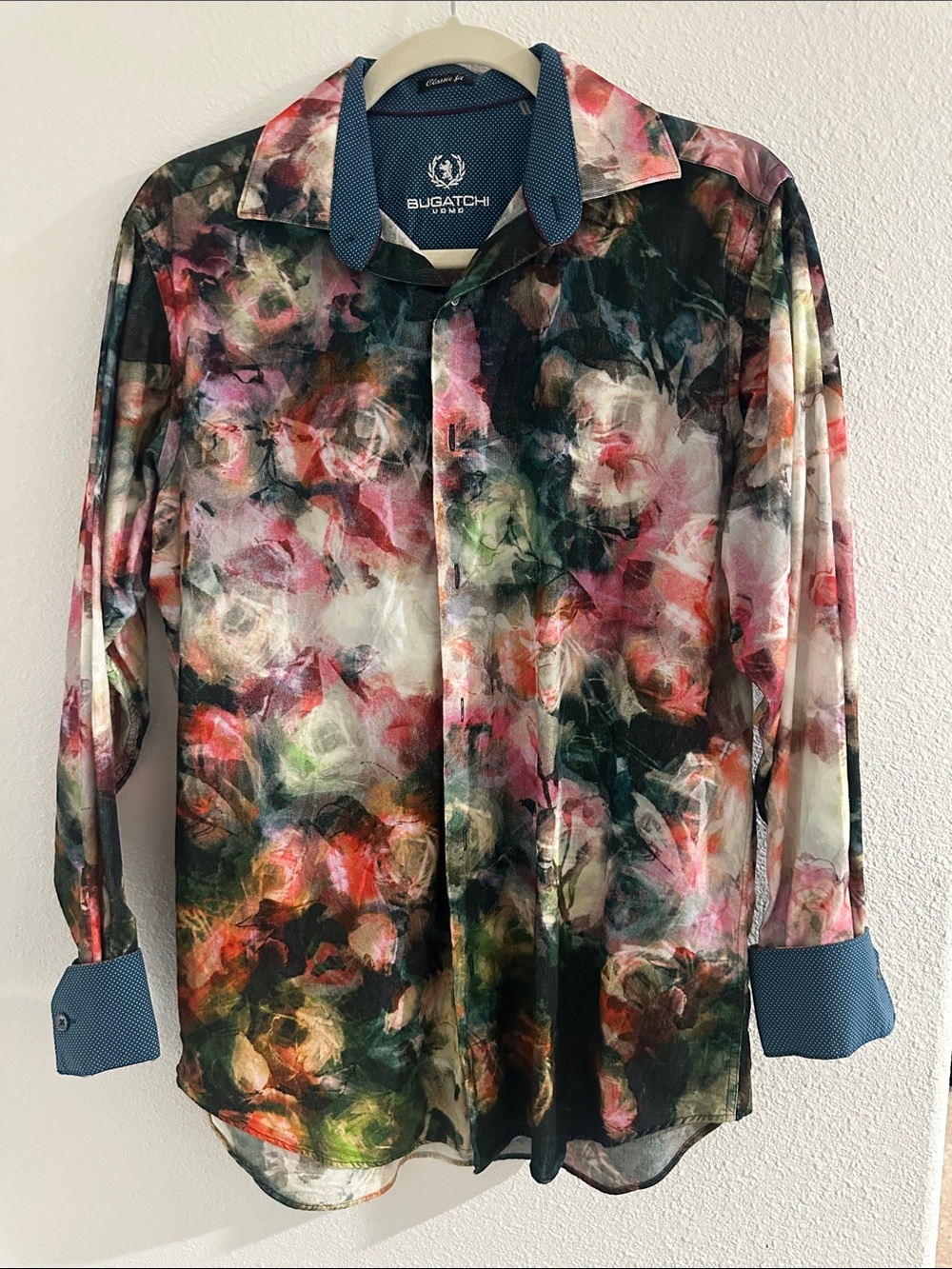 Bugatchi Multicolor Floral Watercolor Shirt